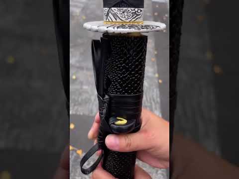 Unleash The Shadow Pure Black Katana Unveiled Sword Katana