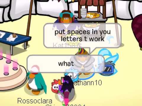 club penguin how to say bad words in club penguin - YouTube