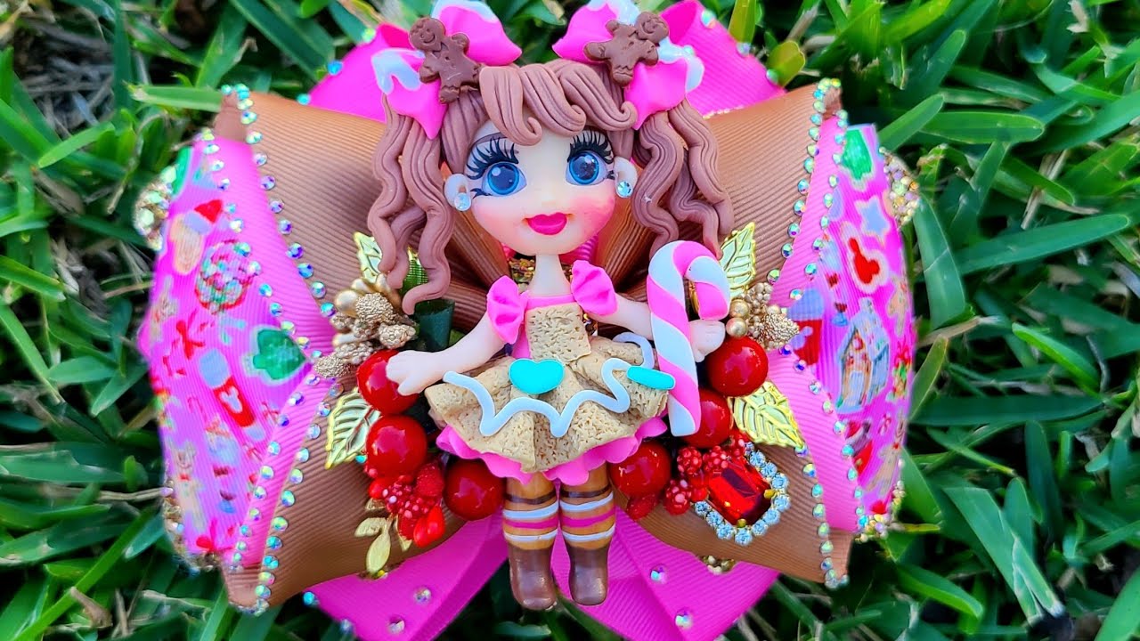 Moño Para Niñas muy fácil de hacer con listón de 7.5 cm (Lazo para el cabello)