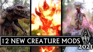 12 NEW DANGEROUS AND SCARY CREATURES - Skyrim Mods & More Episode 115