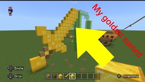 Minecraft Golden sword tutorial ( how to build )