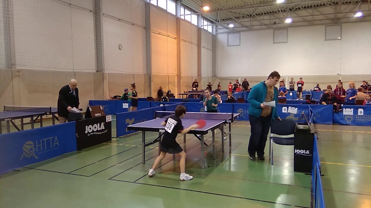 table tennis Budapest, 03/01,Hungarian open mini cadet Kryvosheya