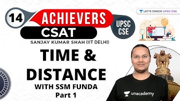 UPSC CSE Achievers | Time & Distance | With SSM FUNDA | Part 1 | UPSC CSE/IAS 2021/22  #csat #upsc