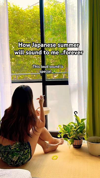 Japan summer is loud! An emotional life story behind this  ….check description 😭🪲🌿