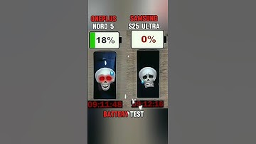 oneplus Nord 5 vs samsung s25 ultra battery 🔋 test 💯#oneplusnord5#oneplusnord5