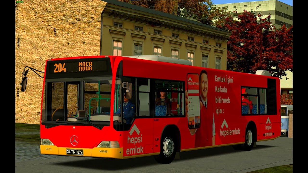 OMSİ 2 // CİTARO M-2049 REKLAMLI ARAÇ // FLORİPA FİCTİCİO 204 HATTI #citaro #iett #gameplay