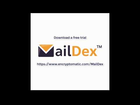 Quick Start to MailDex 2018, the E-Mail  Viewer, Archiver, Converter