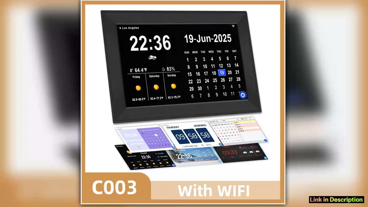 Digital Calendar Alarm Clock 101inch Calendar Chore Chart Smart Touchscreen Display for Family Sche