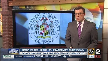 Fraternity at UMBC shut down after investigation