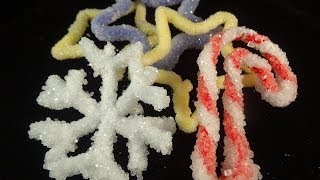 How to Make Borax Crystal Ornaments- with yoyomax12