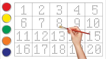 Learn Numbers l Follow the dots and write color numbers with a marker pen l 1-20 l Write Numbers