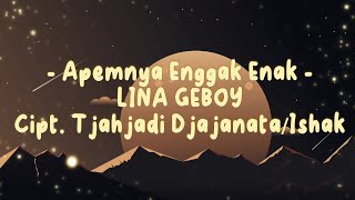 Lina Geboy - Apemnya Enggak Enak (Lyrics Video)