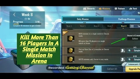 Kill More Than 16 Players In A Single Match In Arena Mission By Gaming Channel For Pubg Mobile