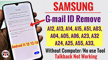 All Samsung a12/a13/a03s/a23/a32/a33/a51/ FRP BYPASS✔️Google Account Unlock || No TalkBack
