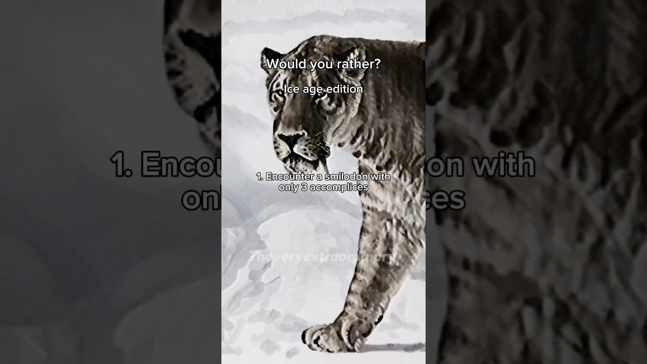 Prehistoric Horror Would You Rather Ice Age Edition 