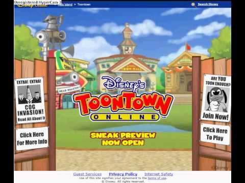 Toontown Online Old Website