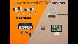 how to install cctv cameras step by step