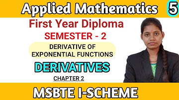 Derivatives diploma msbte I scheme | Applied mathematics first year second semester | 22210 M 2