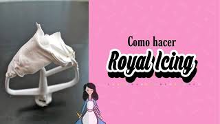 Como Hacer Royal Icing  con 3 Ingredientes-#cookies #Christmascookies #RoyalIcingRecipe