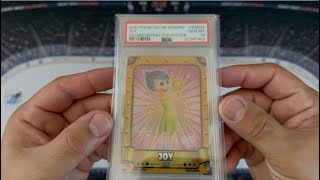 PSA Mail Day! 😍 Disney Pixar Joy Golden Refractor Poster PSA 10 GEM MINT!