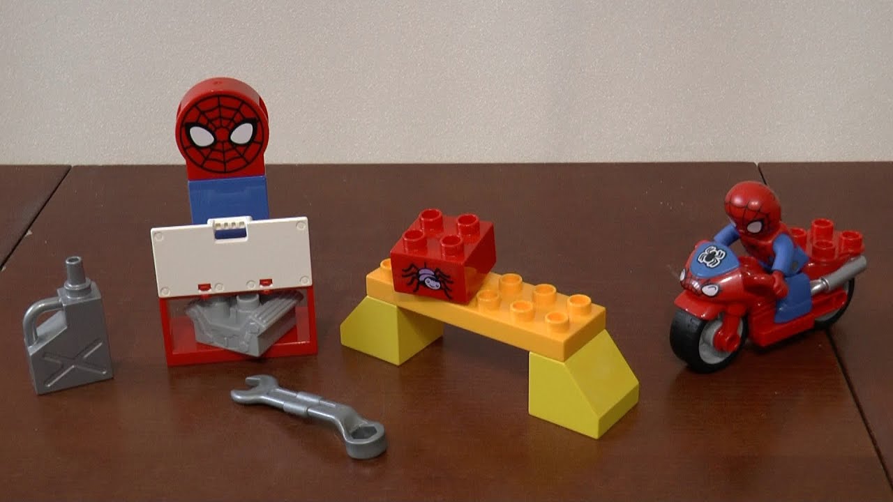 LEGO Duplo 10607 Motocyklowy warsztat Spider-Mana - część 2 - unboxing rozpakowanie