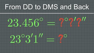From DD to DMS and Back, 6 Examples | The Westcoast Math Tutor