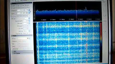 SDRSharp con RTL2832U + FC0012. RX 21Mhz
