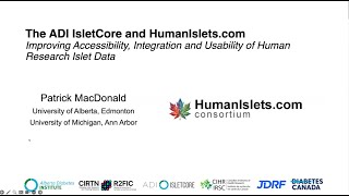 dkNET Webinar: The ADI IsletCore and HumanIslets.com 10/25/2024