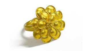 How to Make a 22k Gold Rosette Ring Part 1