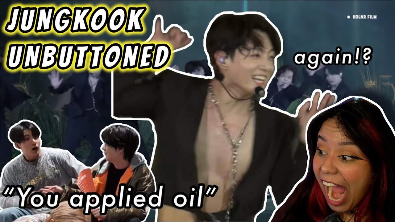 Jungkook's unbuttoned shirt was planned? the saga continues ... | Jungkook bias REACTS