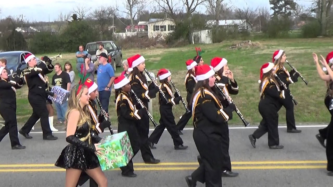 20151212 Crossville High School Band in Geraldine's Christmas Parade