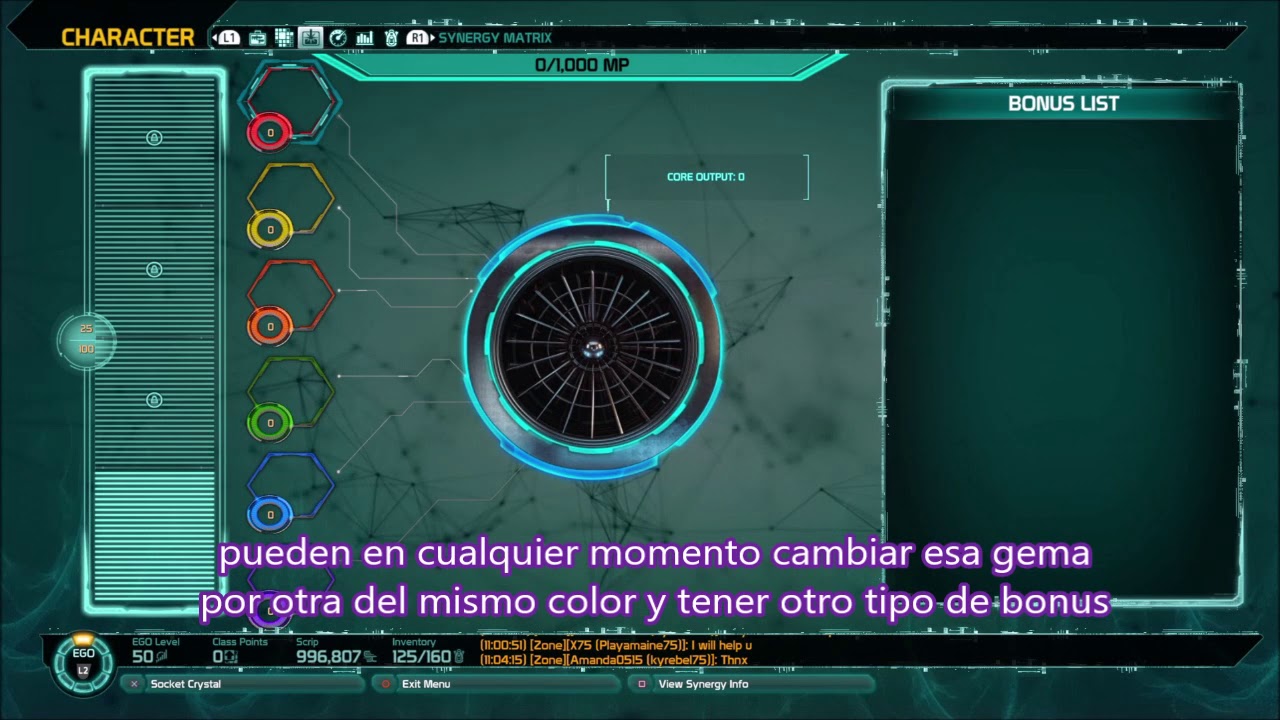 Defiance 2050 - Synergy Matrix