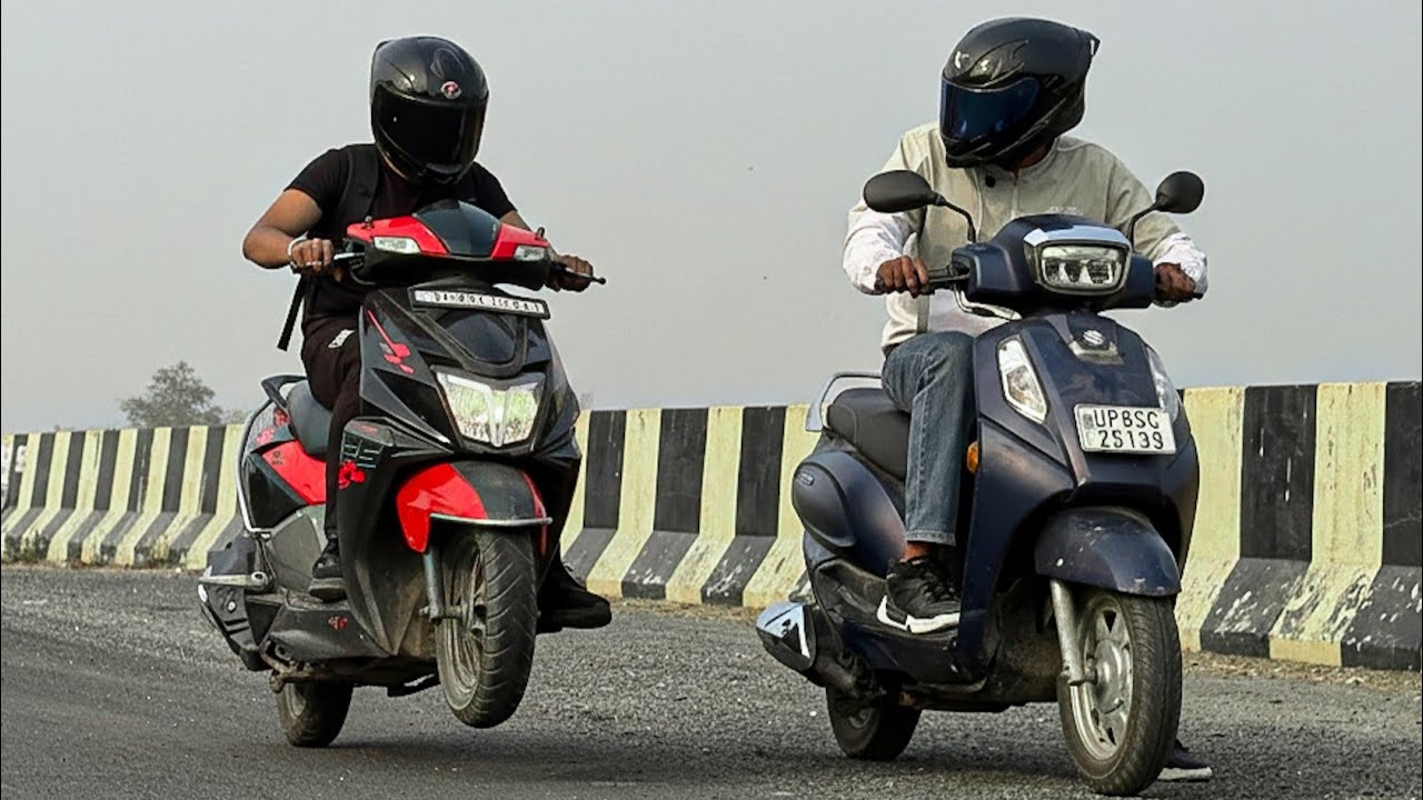 Suzuki Access 125 vs Tvs Ntorq 125 || Drag Race 