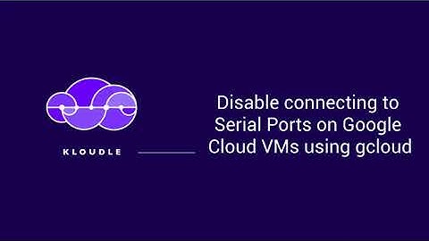 Disable connecting to serial ports on Google Cloud VM instances using gcloud
