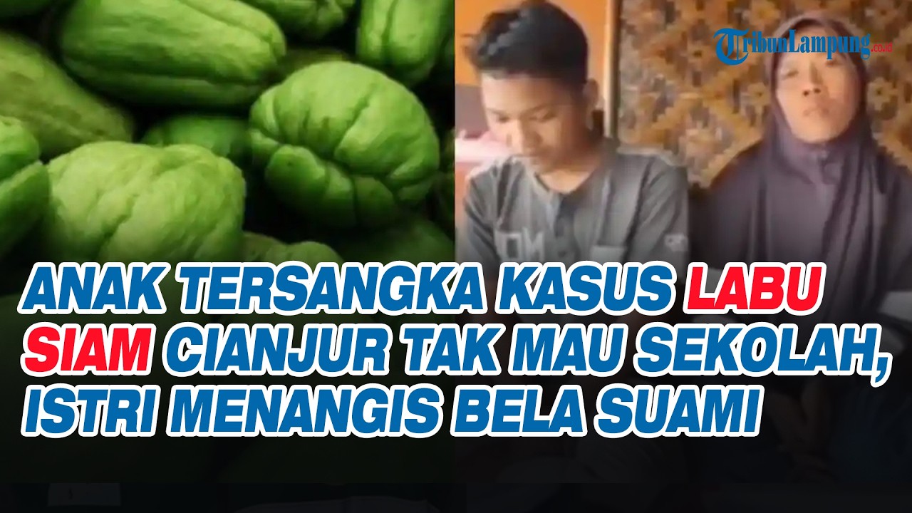 Anak Tersangka Kasus Labu Siam Cianjur Tak Mau Sekolah, Istri Menangis Bela Suami