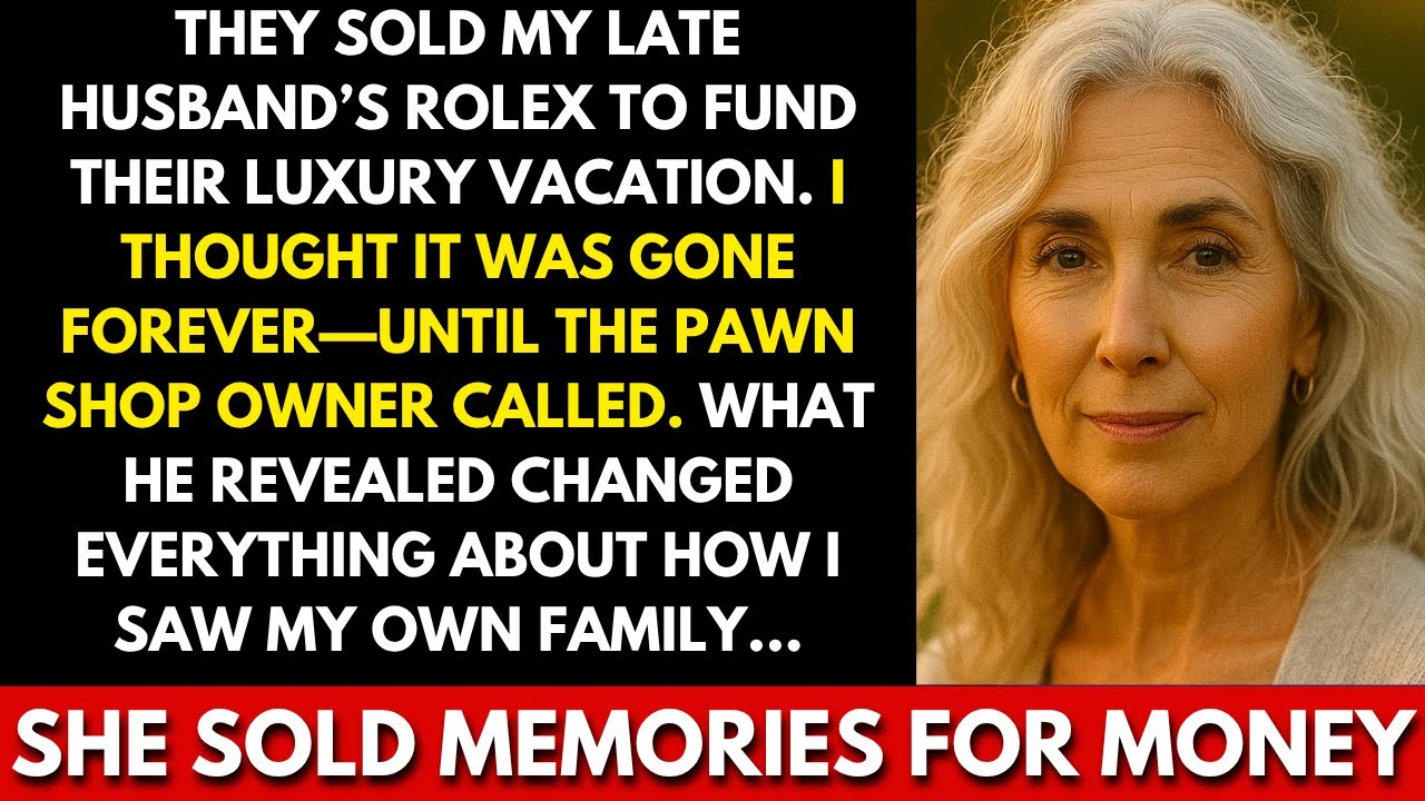 They Sold My Late Husband’s Rolex To Fund Their Luxury Vacation. Then The Paw... | Family Stories