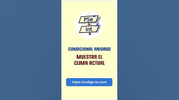🟡 PSeInt : Algoritmo que muestre el clima actual según el valor de la temperatura ingresada. pseint