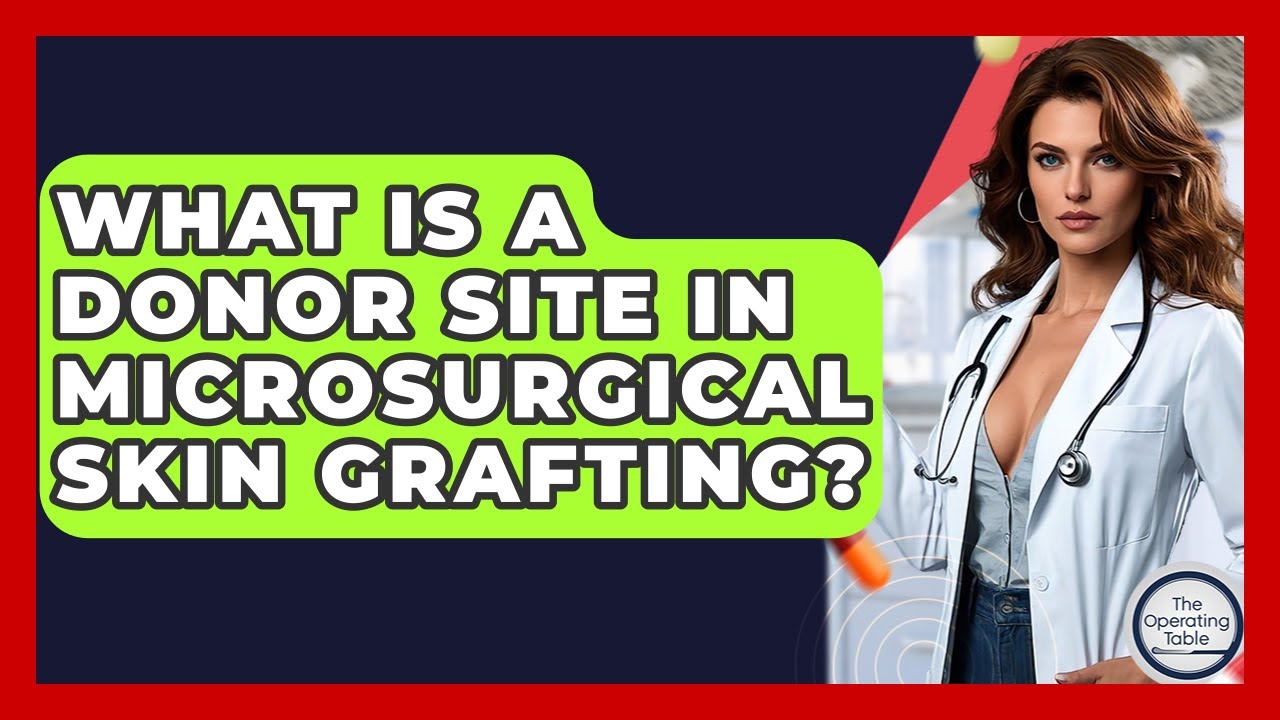 What Is A Donor Site In Microsurgical Skin Grafting? - The Operating Table