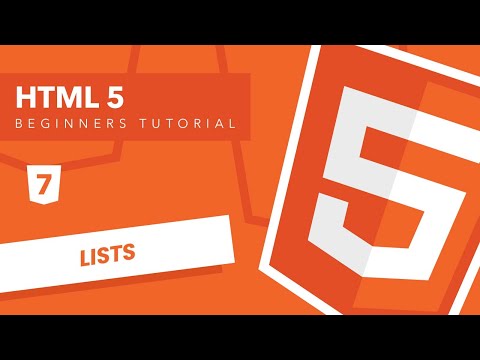 #7. Lists | HTML5 Beginners Tutorial - Perfect Shades
