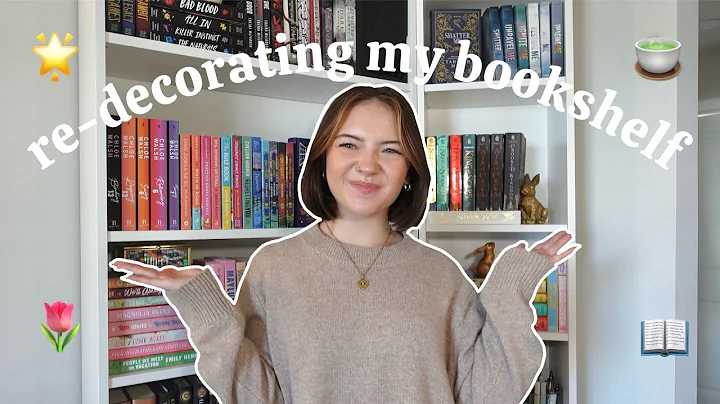 re-organize my bookshelf with me + bookshelf tour 📖✨🏠