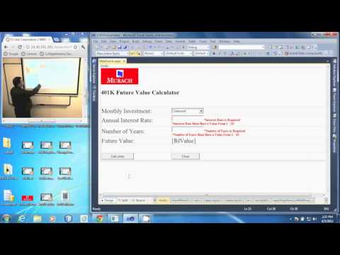 PRG 310 - Visual Studio 2010 - Code the Page Load