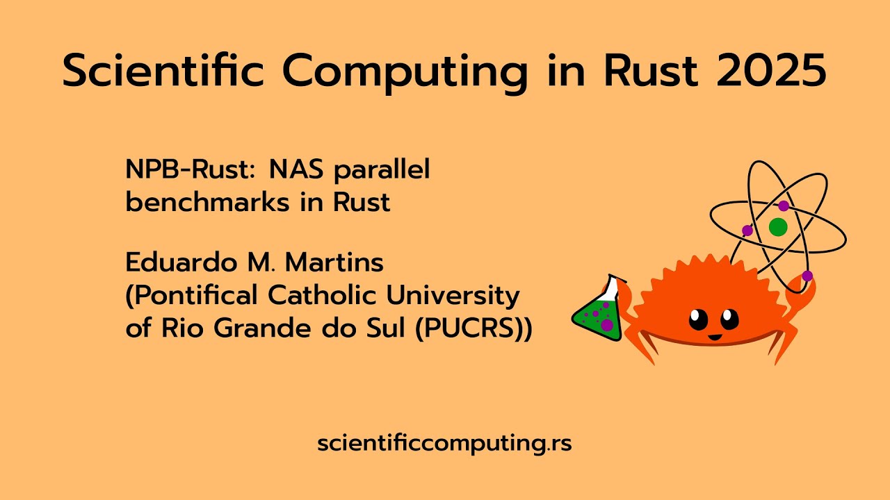Eduardo M. Martins - NPB-Rust: NAS parallel benchmarks in Rust