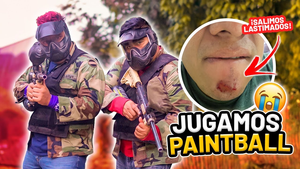 JUGANDO PAINTBALL de NOCHE 😰 *terminamos lastimados* 😭 YouTube