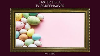 Pastel Easter Eggs in Gold Frames - 4K TV Screensaver (No Music) screenshot 2