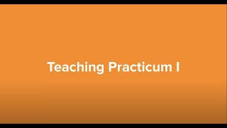 EDUC 580 Teaching Practicum 1