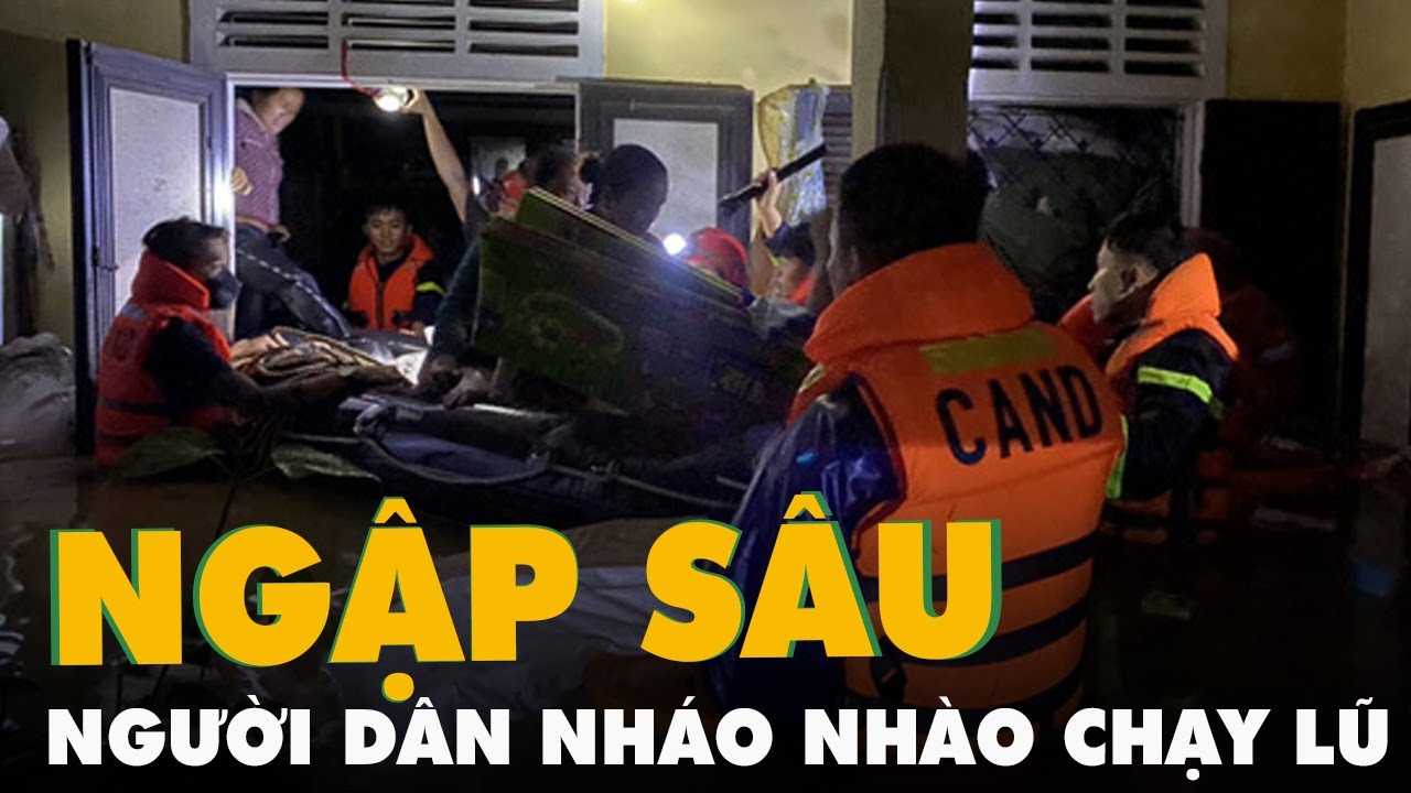 Mưa dồn dập, nhiều khu dân cư ở Đà Nẵng ngập tới ngang... - youtube