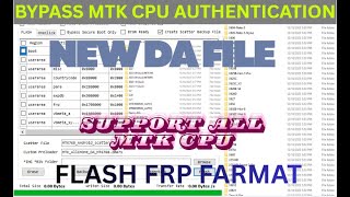 All MTK Da File l Android V14 disable DA file or auth Mediatek Format Flash All Chipset 2026
