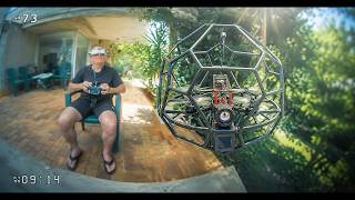 Day flight of the Xpert Kage Thermal Night&Day dual-camera cage drone in complex and confined spaces