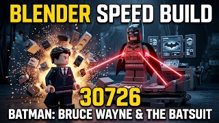 Lego Batman Bruce Wayne The Batsuit 30726 - 3D Blender Speed Build