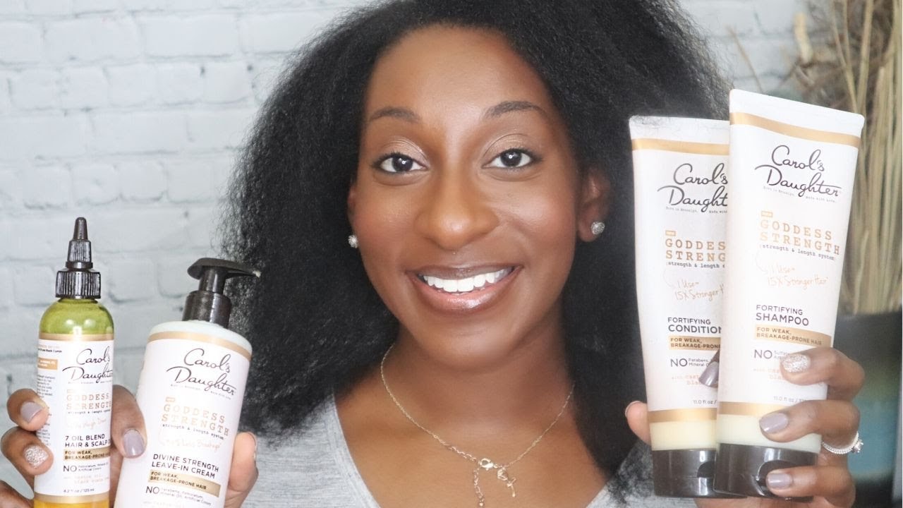 Carols Daughter Goddess Strength Collection on Type 4 Hair | Prepping my Hair for Protective Styling